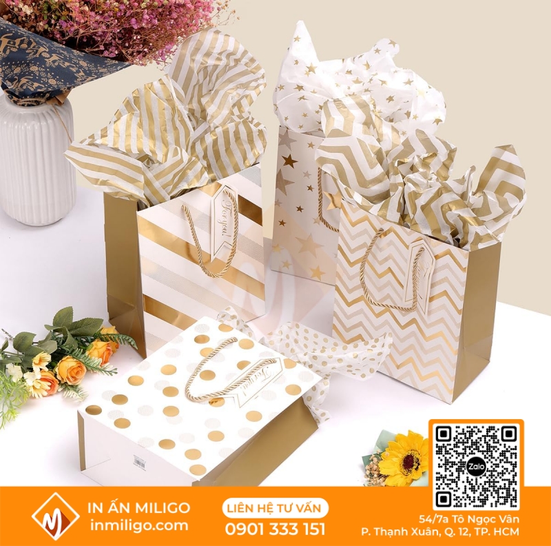 Túi giấy hoa văn