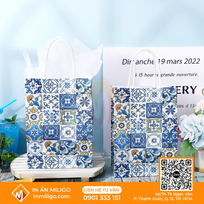 Túi giấy hoa văn