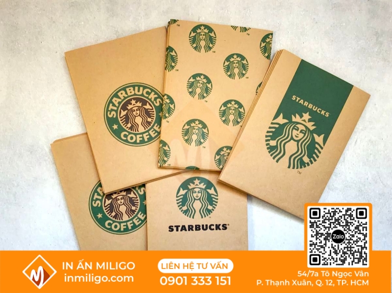 túi giấy Starbucks