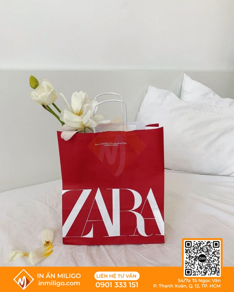 túi giấy Zara
