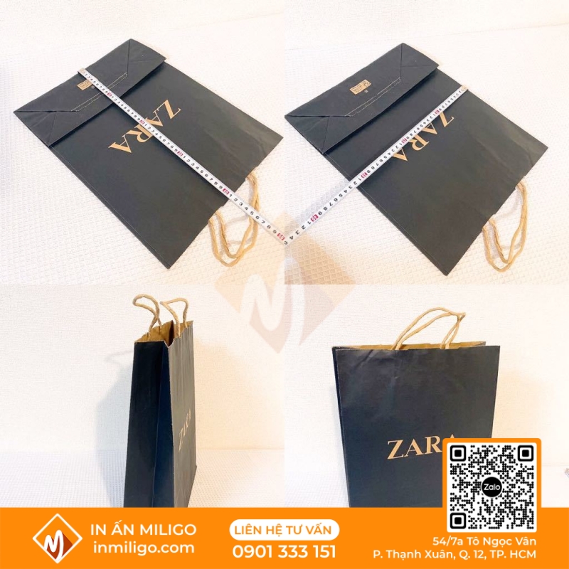 túi giấy Zara