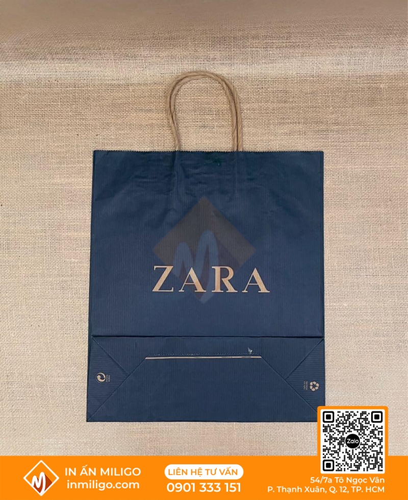 túi giấy Zara