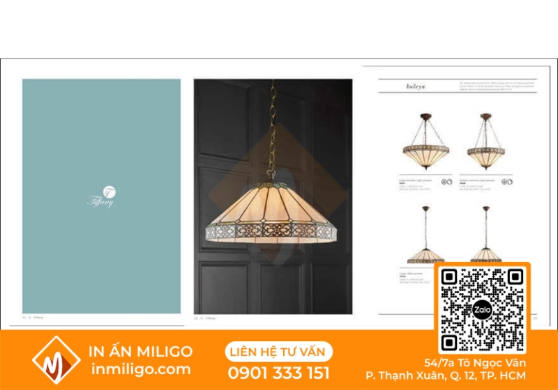 in catalogue đèn trang trí