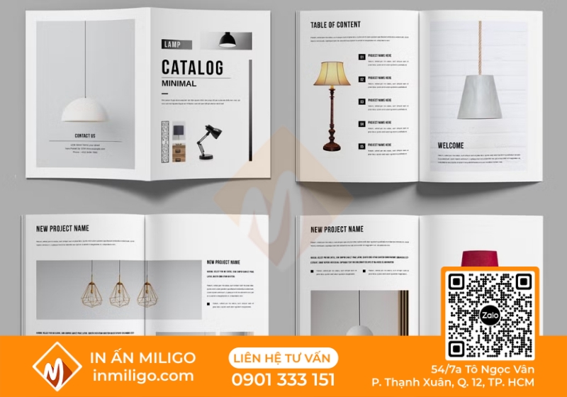in catalogue đèn trang trí