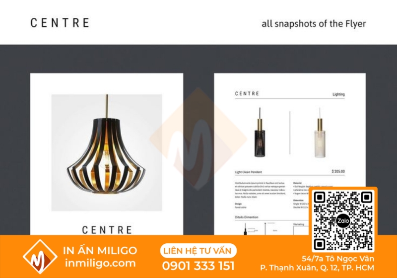 in catalogue đèn trang trí
