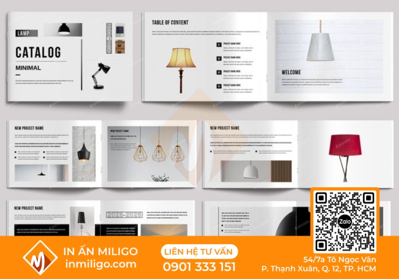 in catalogue đèn trang trí