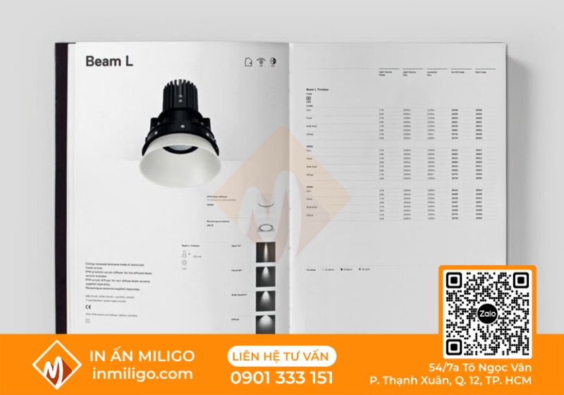 in catalogue đèn trang trí