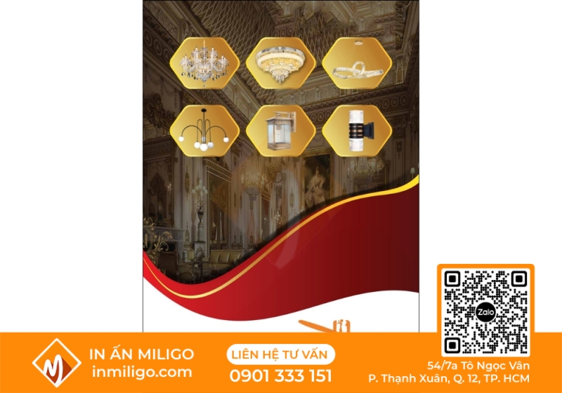 in catalogue đèn trang trí