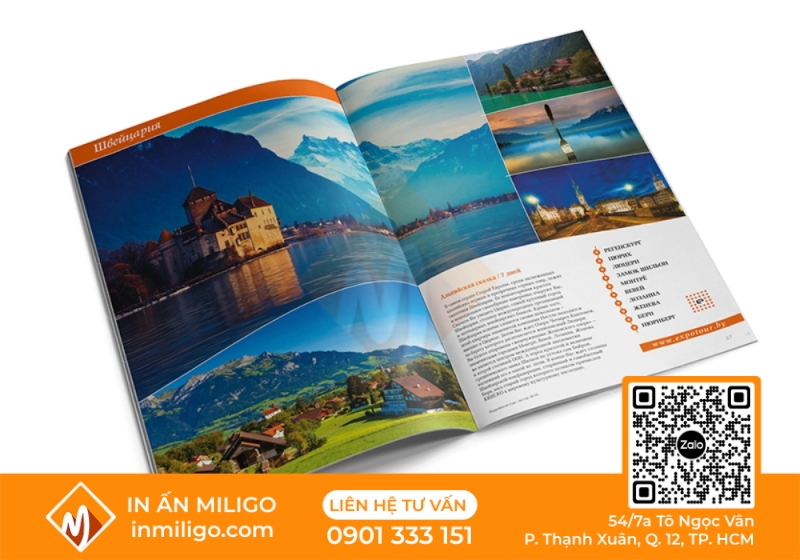 in catalogue du lịch