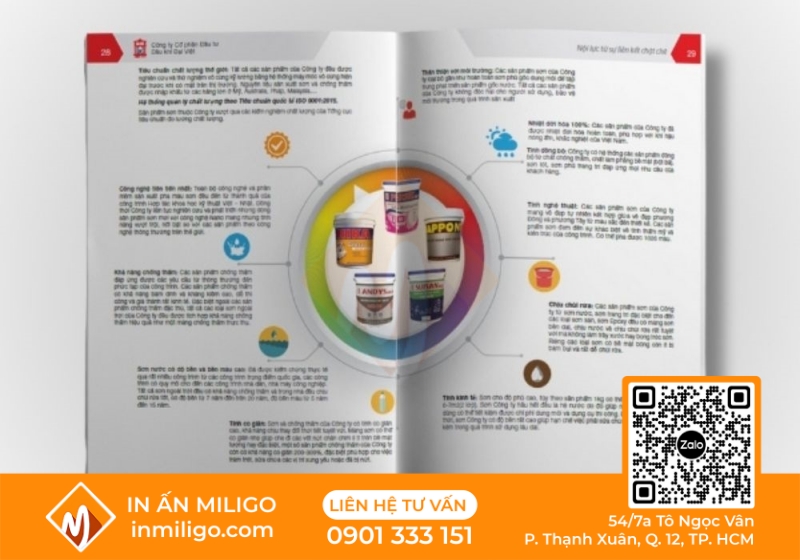 in catalogue sơn