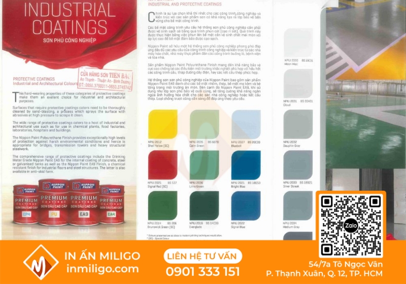 in catalogue sơn