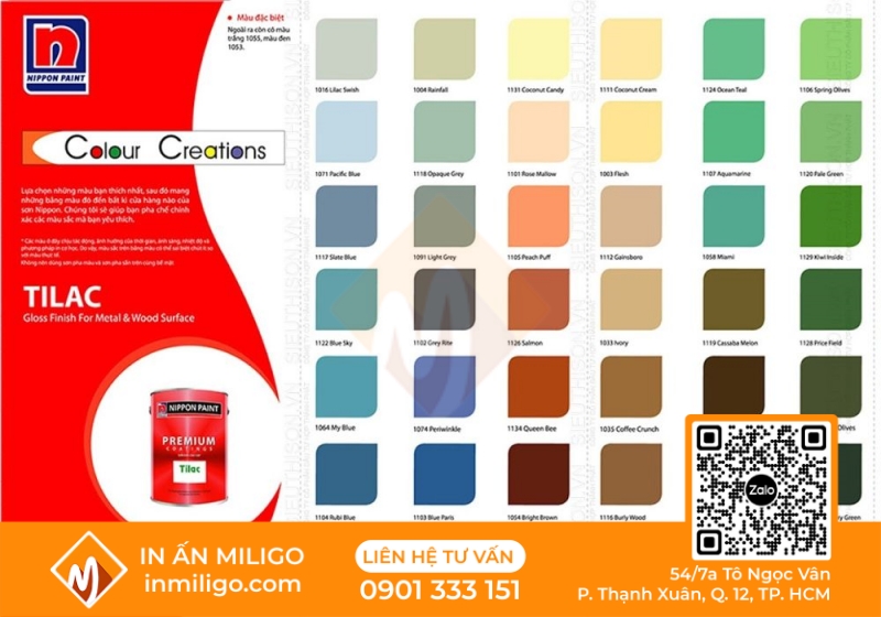 in catalogue sơn