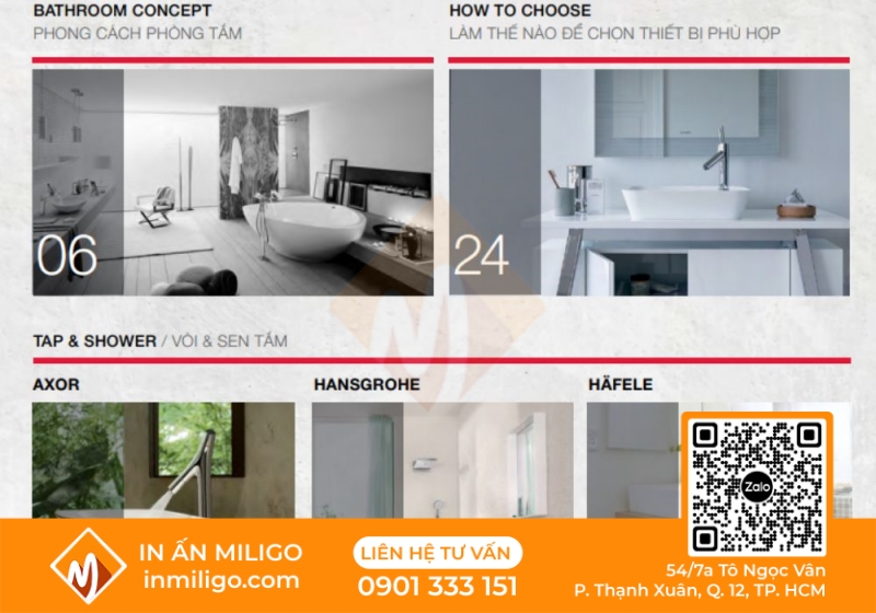 in catalogue thiết bị vệ sinh