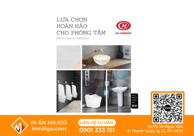 in catalogue thiết bị vệ sinh
