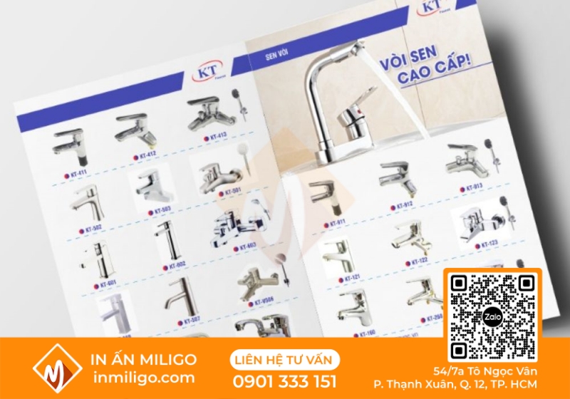in catalogue thiết bị vệ sinh