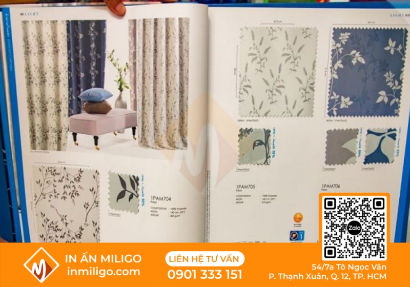 in catalogue vải