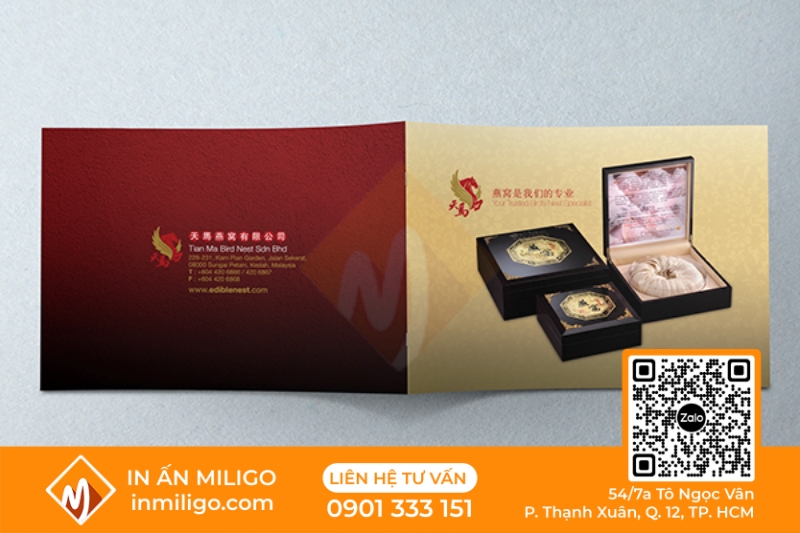 in catalogue yến sào