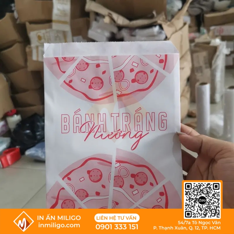 túi giấy đựng bánh tráng nướng