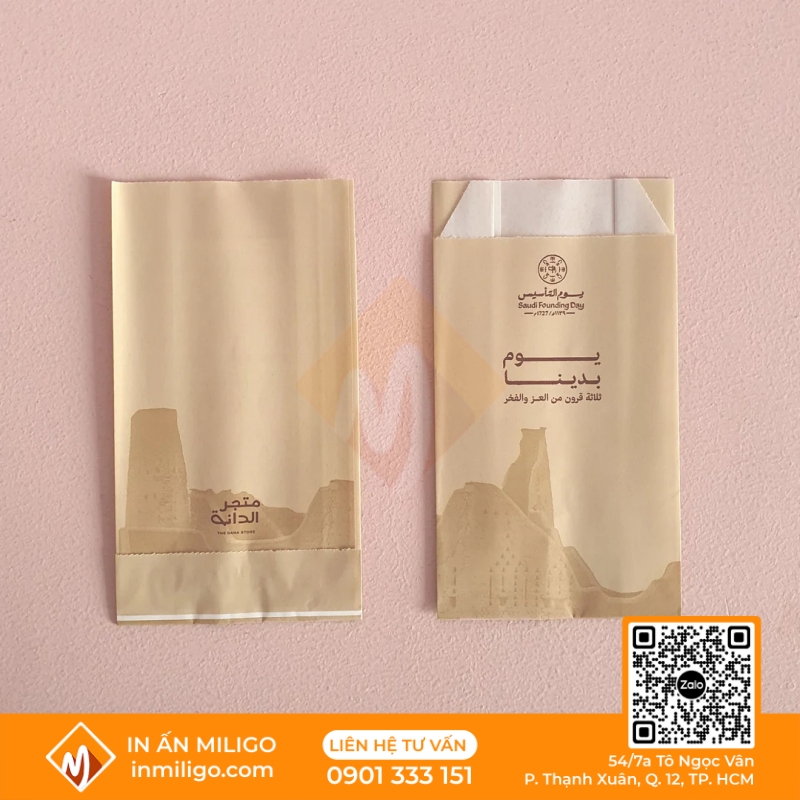 túi giấy đựng bánh tráng nướng