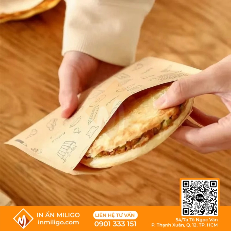 túi giấy đựng bánh tráng nướng