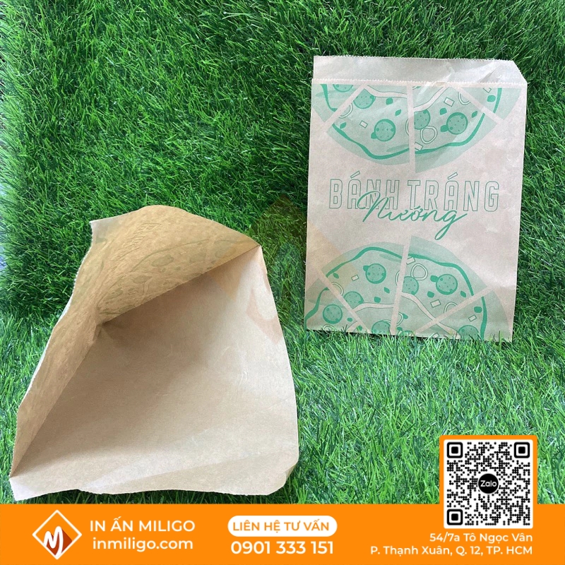 túi giấy đựng bánh tráng nướng