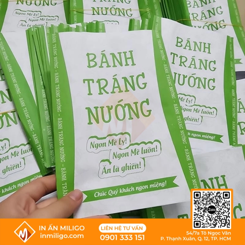 túi giấy đựng bánh tráng nướng