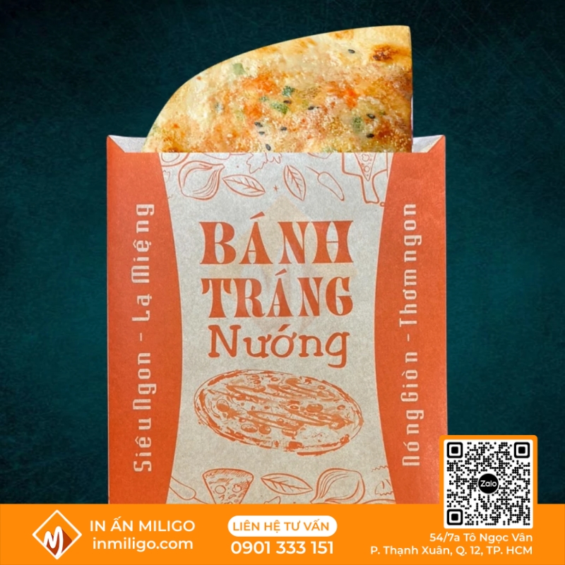 túi giấy đựng bánh tráng nướng