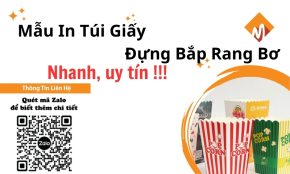 Túi giấy đựng bắp rang bơ