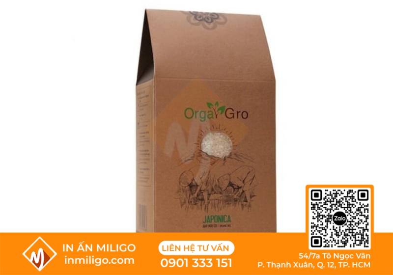 túi giấy đựng gạo