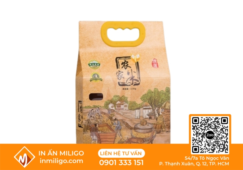 túi giấy đựng gạo