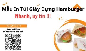 túi giấy đựng hamburger