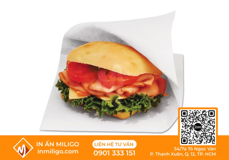túi giấy đựng hamburger