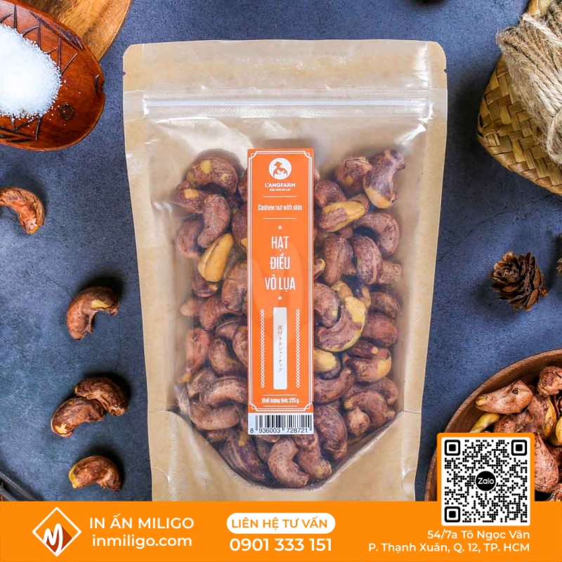 túi giấy đựng hạt điều
