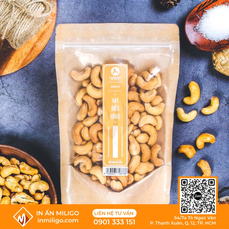túi giấy đựng hạt điều