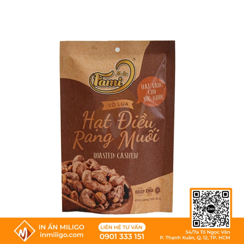 túi giấy đựng hạt điều