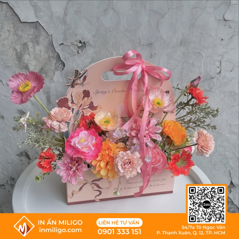 túi giấy đựng hoa