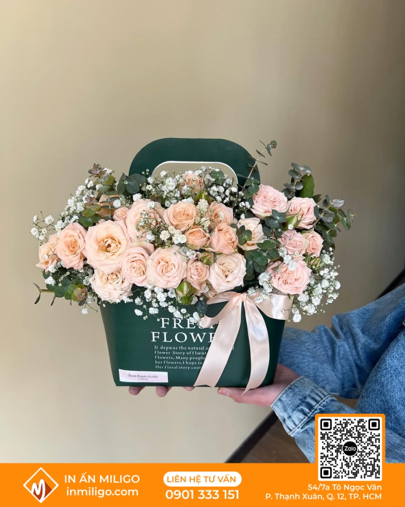 túi giấy đựng hoa