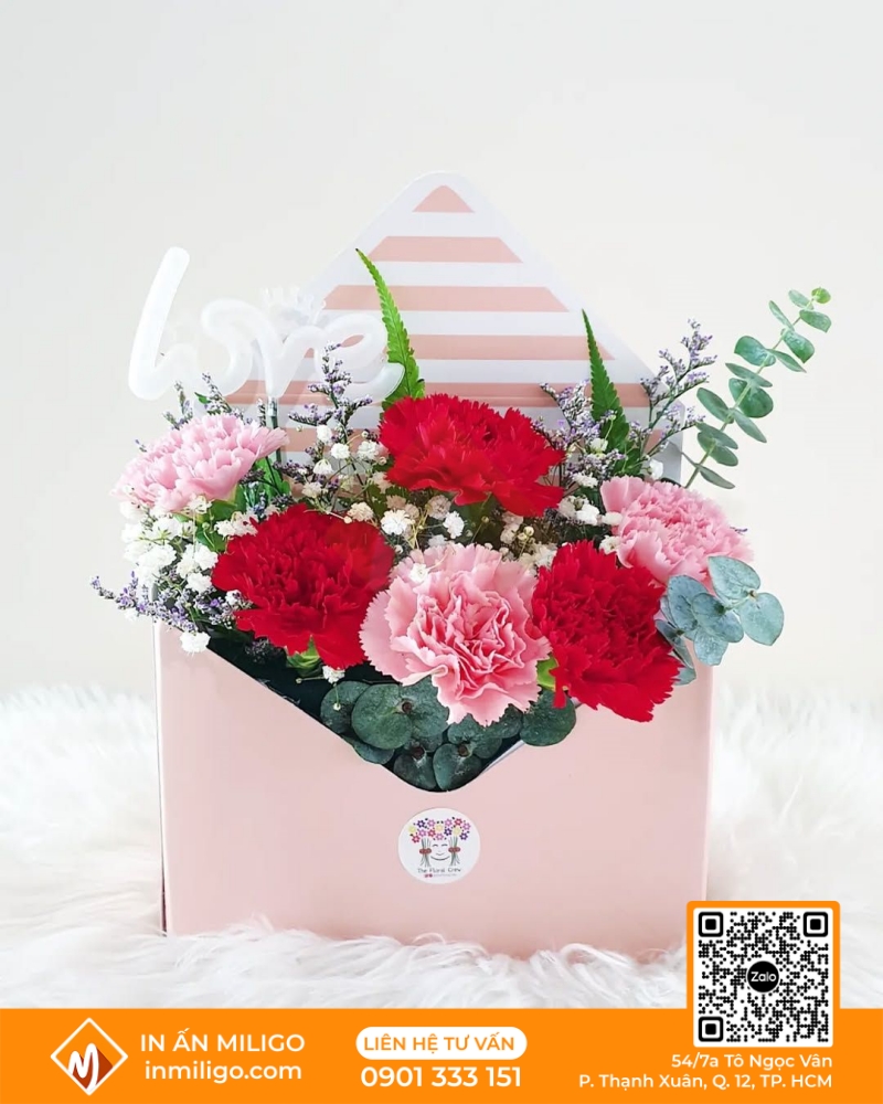 túi giấy đựng hoa