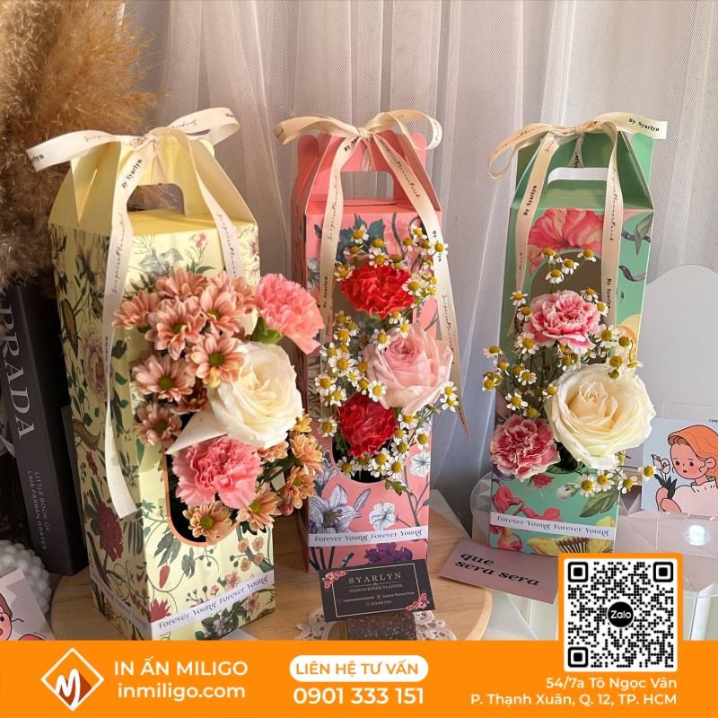 túi giấy đựng hoa