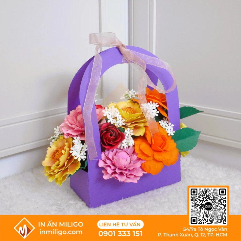 túi giấy đựng hoa