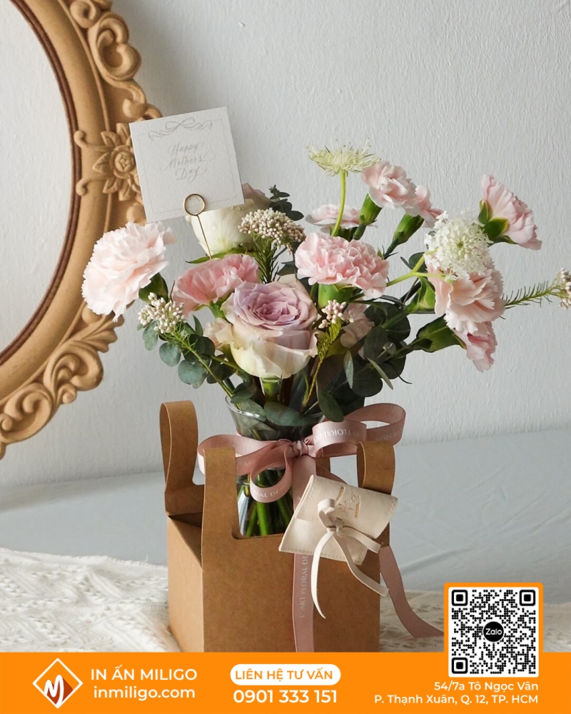 túi giấy đựng hoa