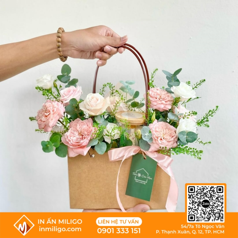 túi giấy đựng hoa