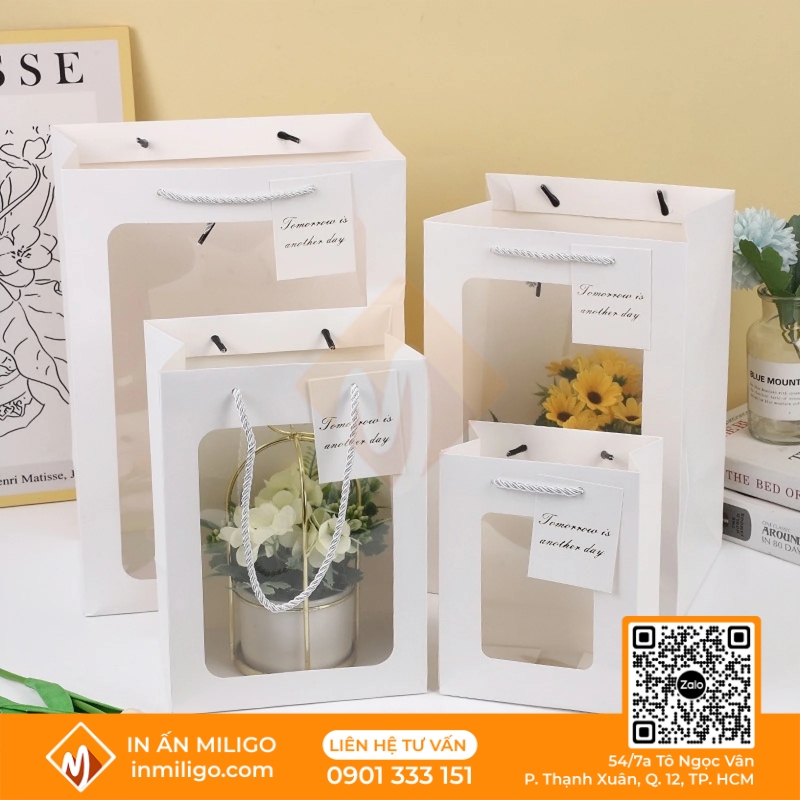 túi giấy đựng hoa