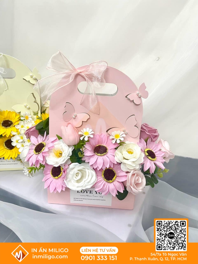 túi giấy đựng hoa