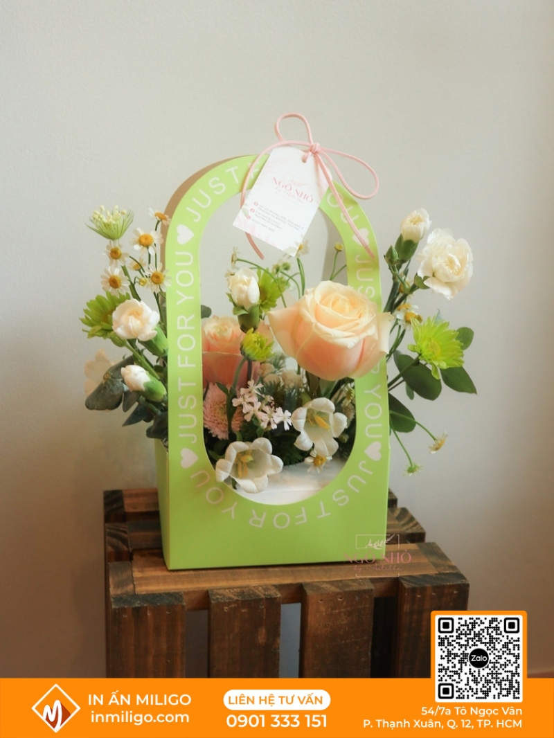 túi giấy đựng hoa