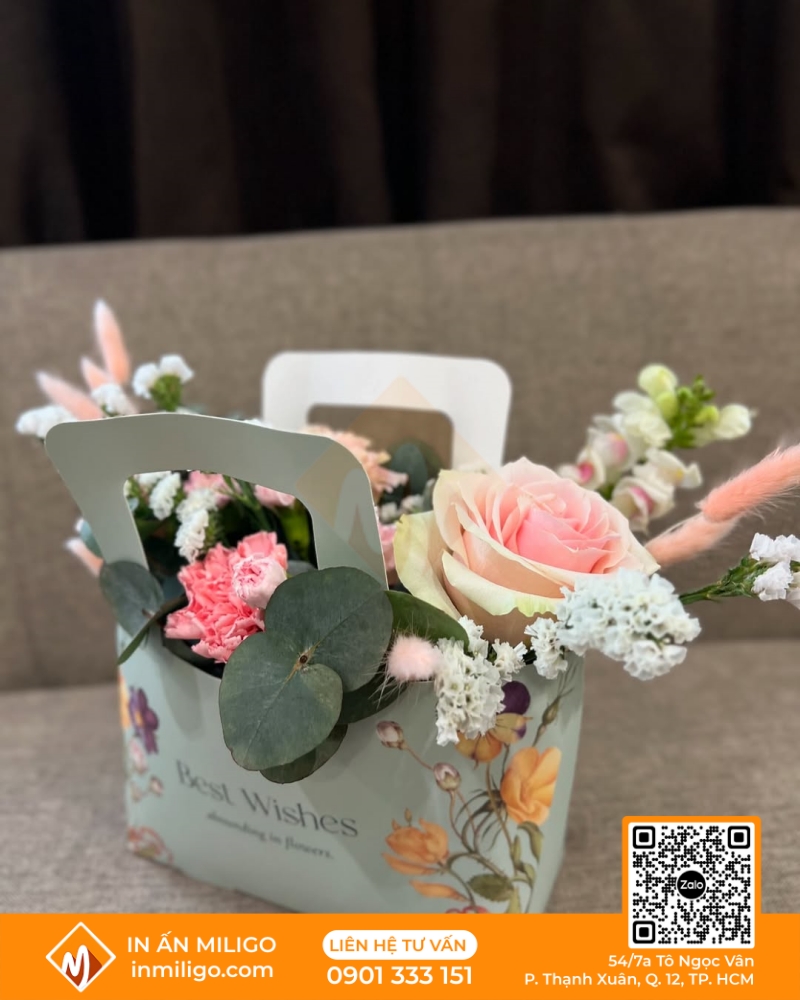 túi giấy đựng hoa
