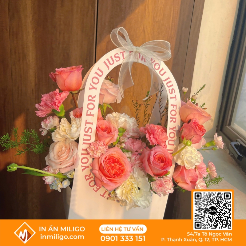 túi giấy đựng hoa