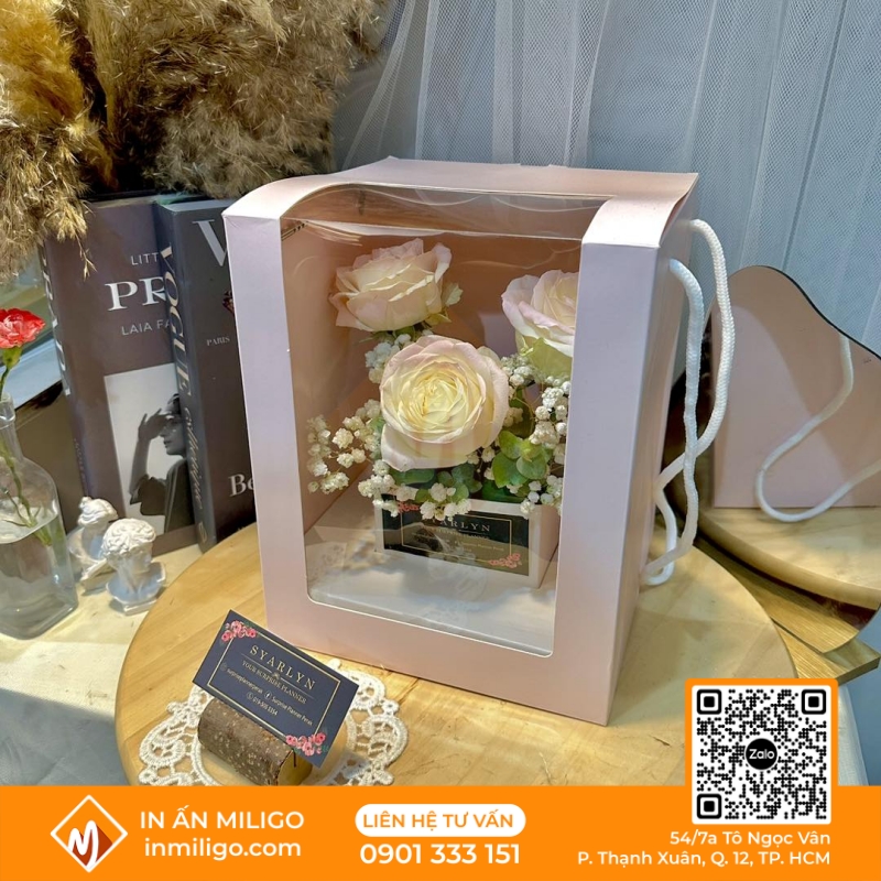 túi giấy đựng hoa