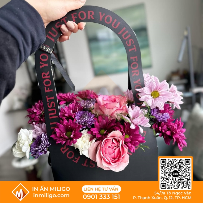 túi giấy đựng hoa