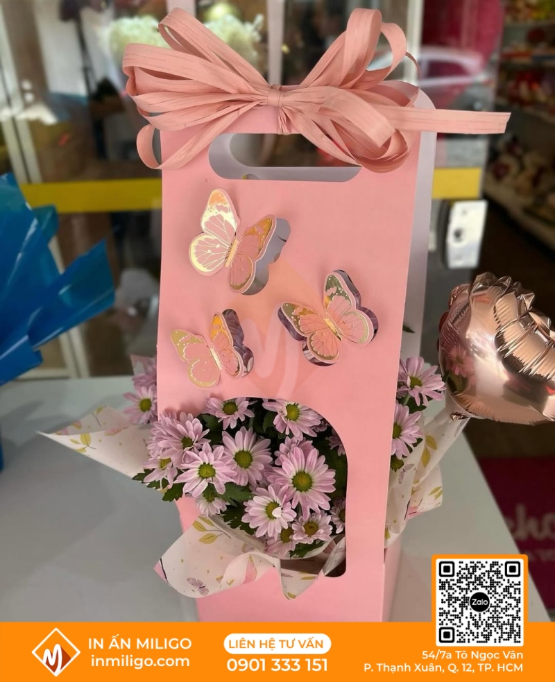 túi giấy đựng hoa
